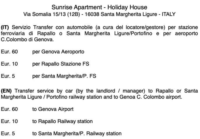 Sunrise Apartment Santa Margherita Ligure Exterior foto